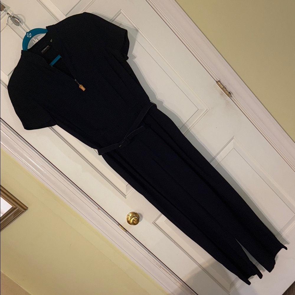 Liz Claiborne Classic Navy Blue Jumpsuit